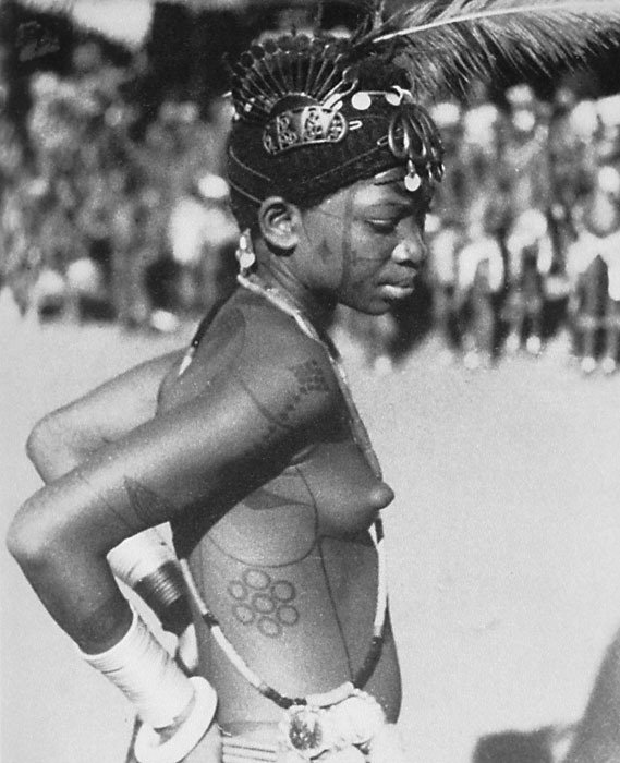 Young Igbo Girl Painted with Uli