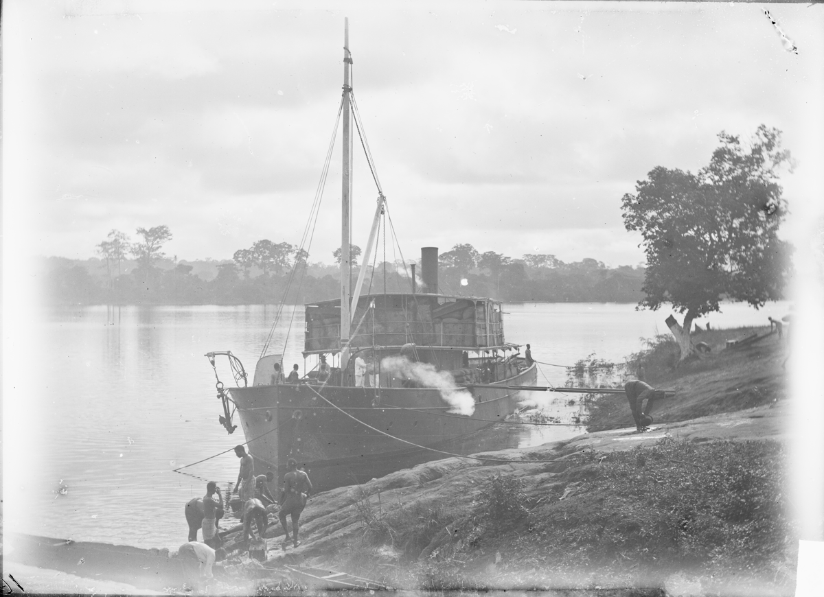 Steam Vessel Anchored on the Niger River