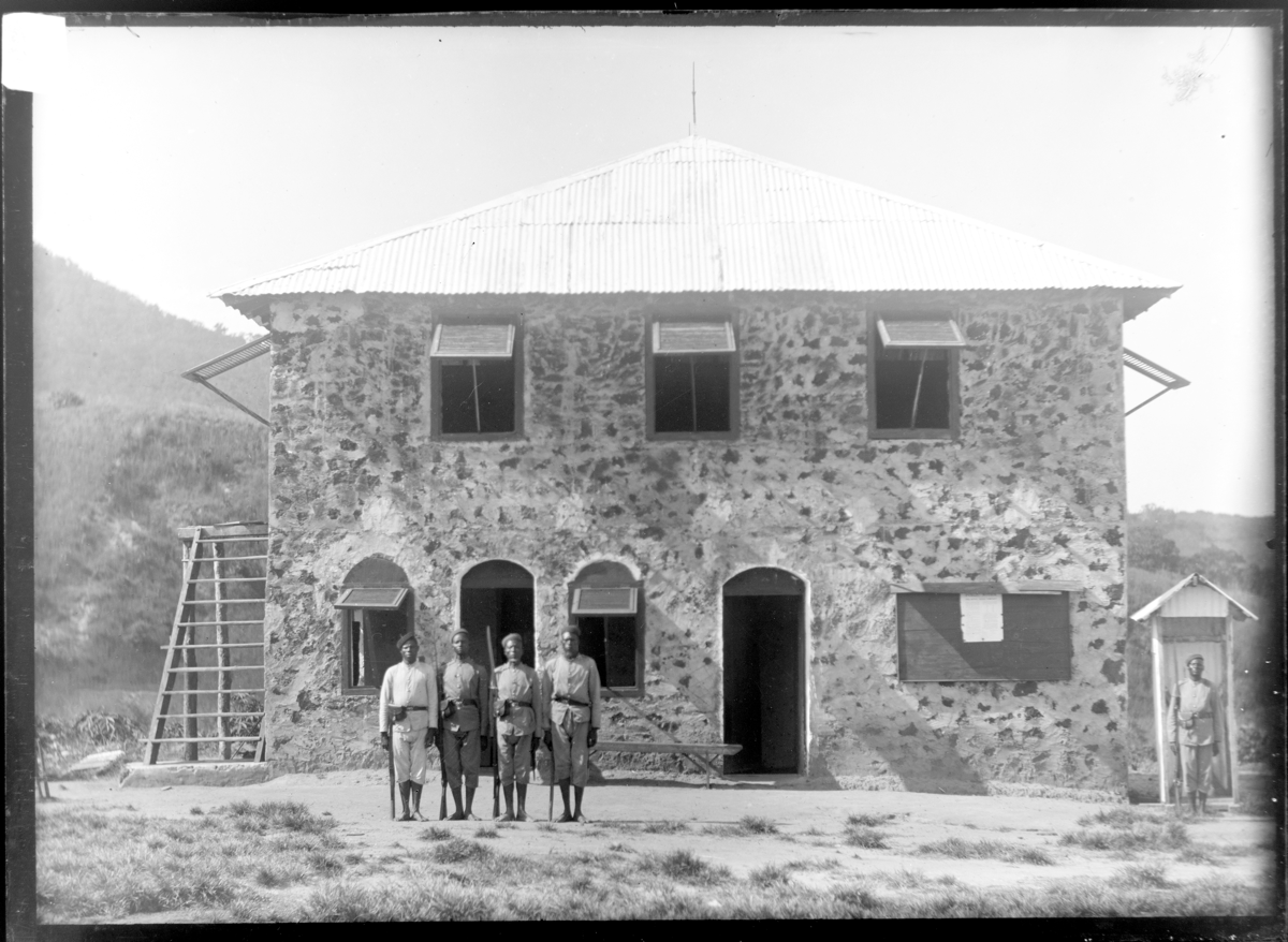 Royal Niger Company Station with Soldiery