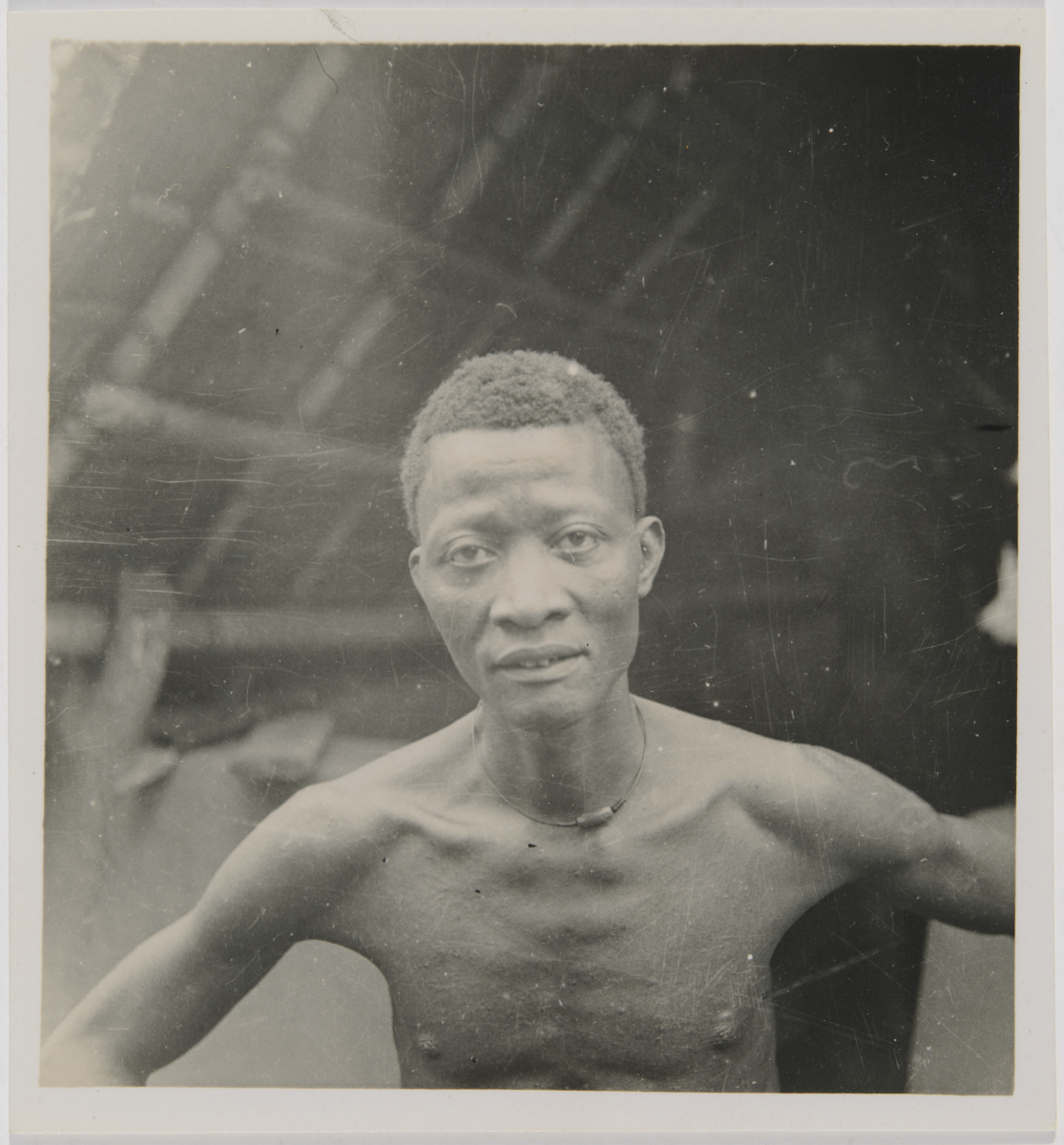Portrait of a Man in a Roofed Building