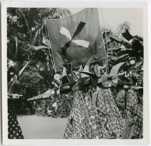 Dancer Wearing Fish Mask