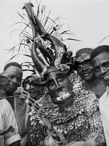 Igbo Dancer Performing Agaba Masquerade